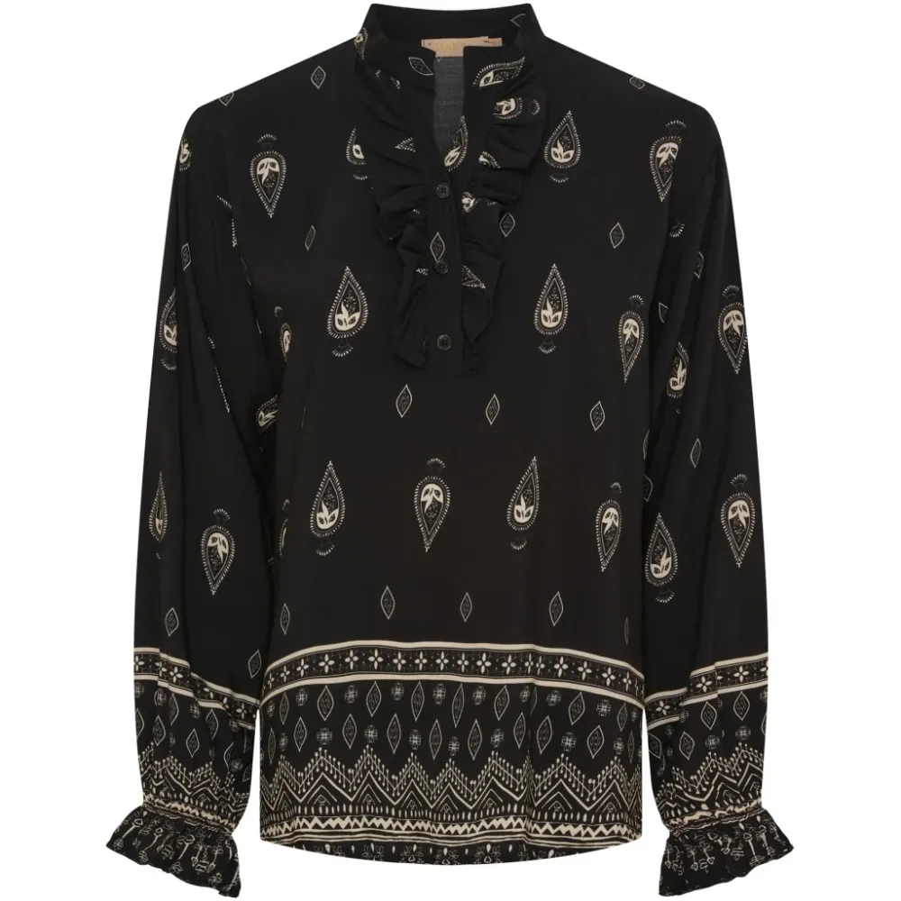 Marta Du Chateau dame skjorte MdcAya 5891 - Black1943tps