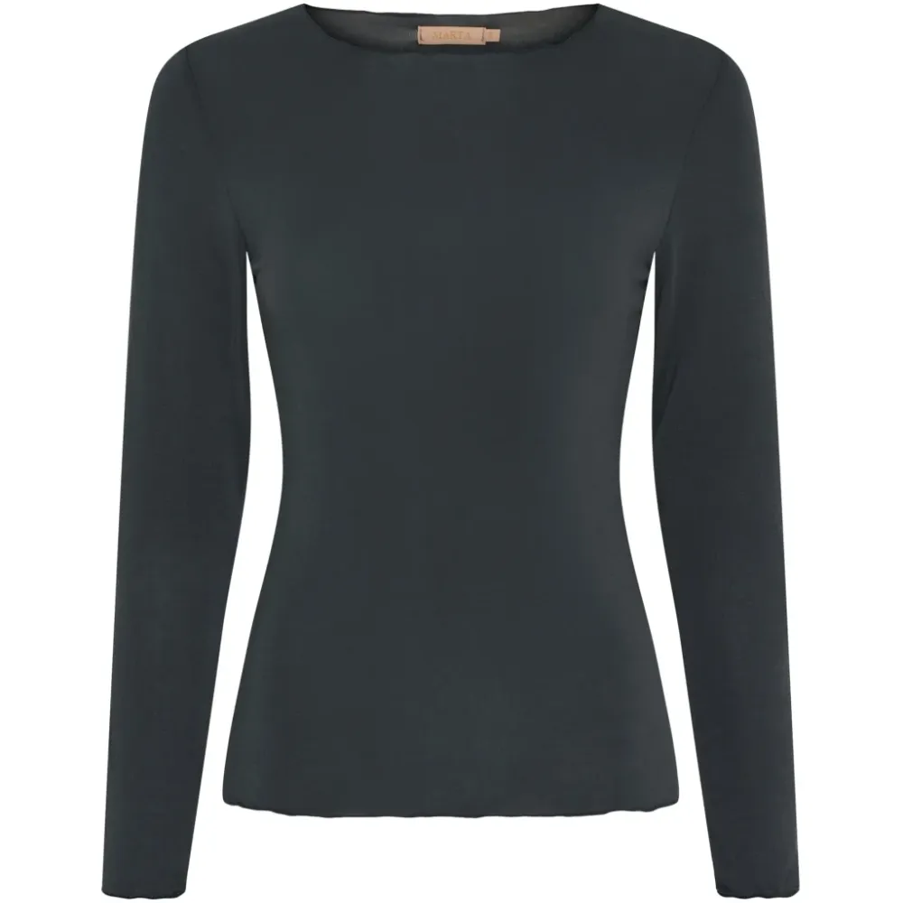 Marta Du Chateau dame t-shirt MdcLeonora 5894 - Charcoal Grey