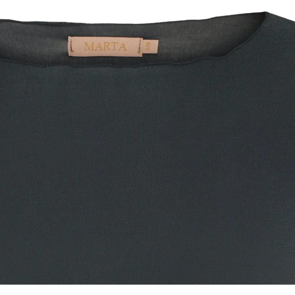 Marta Du Chateau dame t-shirt MdcLeonora 5894 - Charcoal Grey