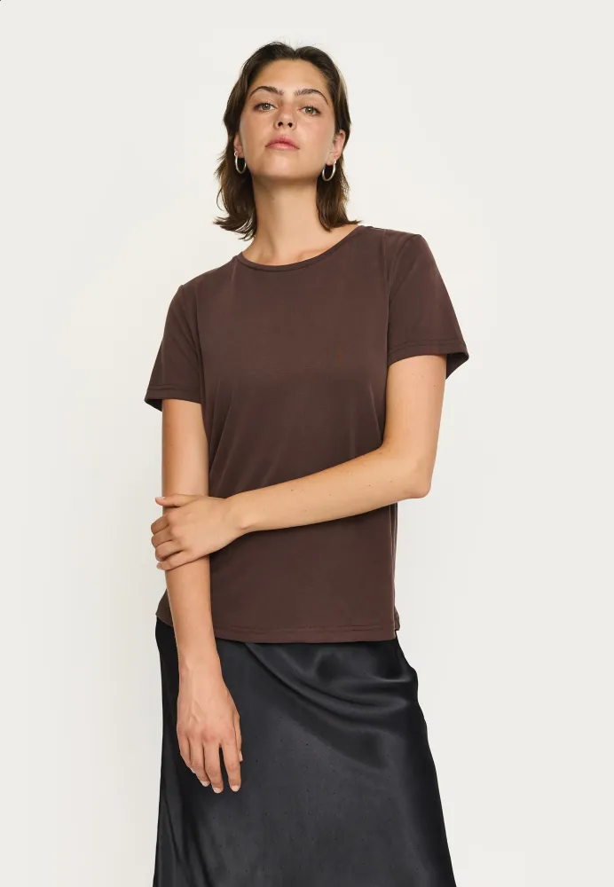 Pudende Rebels Ella T-shirt - Coffee Bean Xs