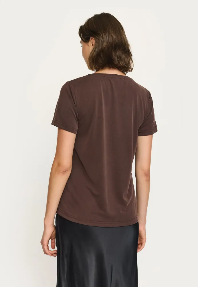 Pudende Rebels Ella T-shirt - Coffee Bean Xs