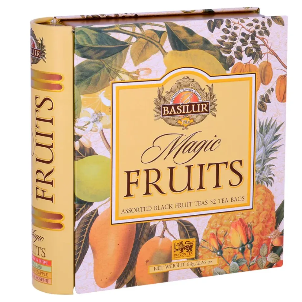 Stor Magic Fruits Te bog i metallic - Basilur Tea