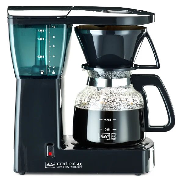 MELITTA EXCELLENT KAFFEMASKINE I CHARCOAL MED AUTOSLUK - 10 KOPPER