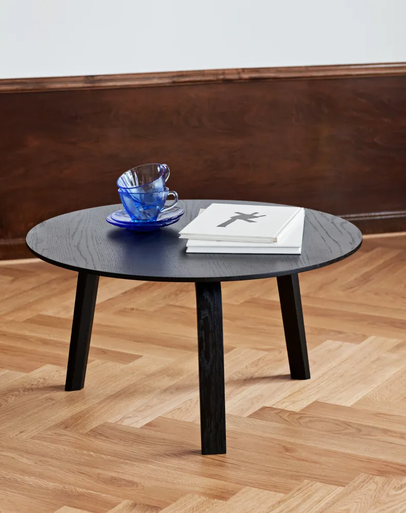 Bella Coffee table - Str.: Ø60 x H39 cm - Farve: Kridt lakerede Eg