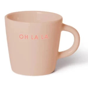 Ceramic espresso cup 80ml - OH LA LA sand - 1.8L Capacity