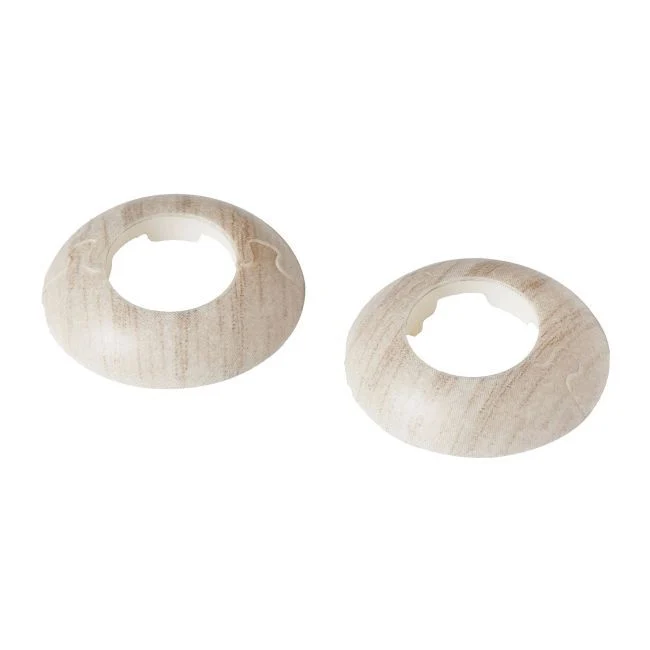 GoodHome skjuleroset i PVC, Ø 16 mm, cappuccino-eg, 2 stk.