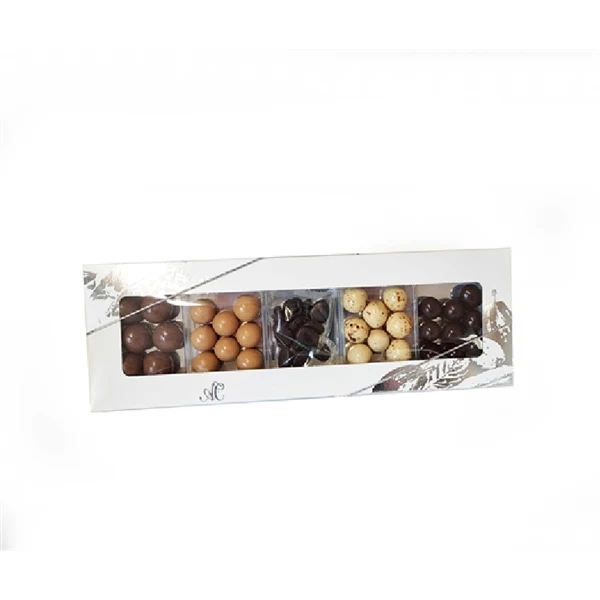 Kaffeæske med 5 dragée produkter - Aalborg Chokolade 1