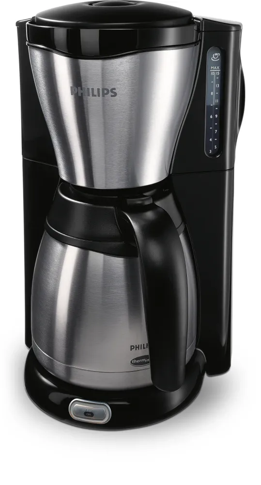 Philips Café Gaia HD7546 Kaffemaskine 1.2liter Metal/sort