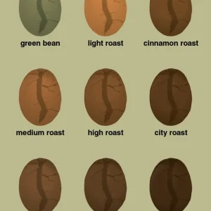 plakat: coffee roast levels - back to nature Morning Routine 60