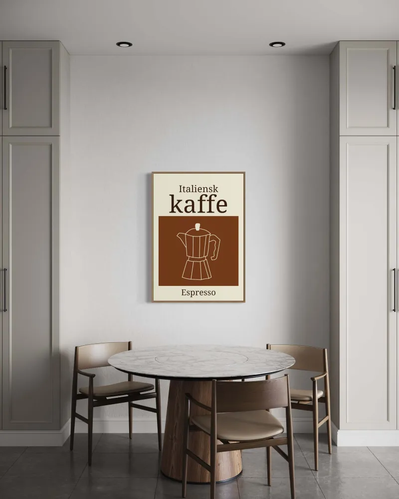 Portable Italiensk kaffe 13x18