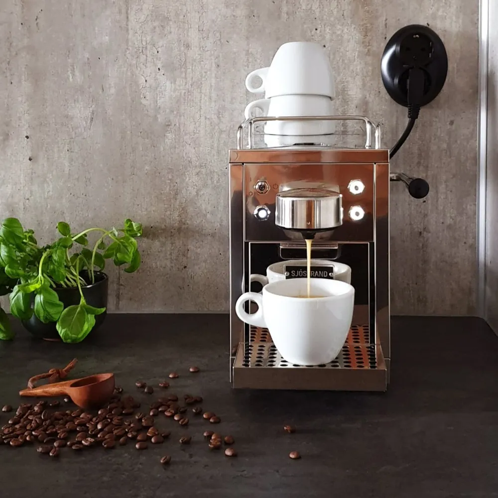 Sjostrand Original kaffemaskine, rustfri metal