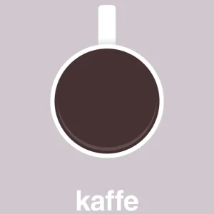 Stovetop plakat: kaffe kop - dusty lilac 60