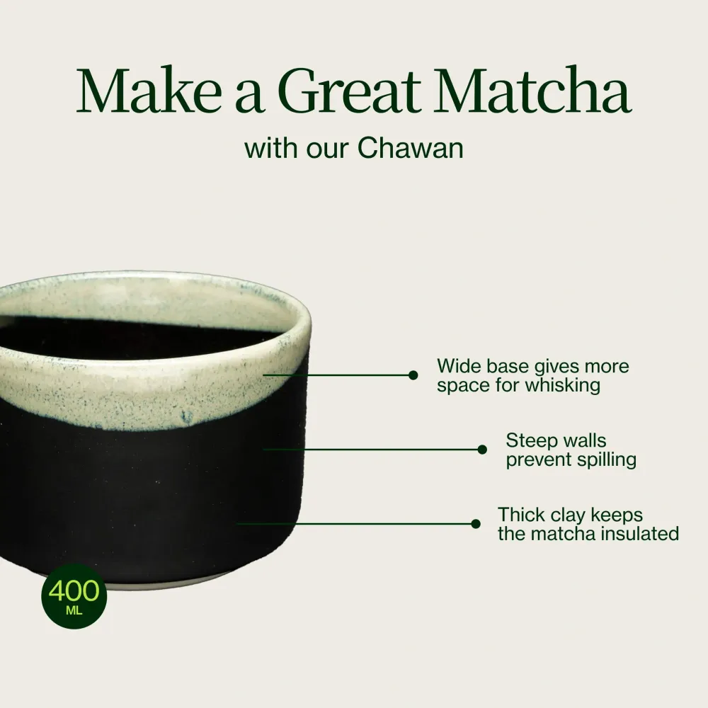 Sort Chawan Teskål