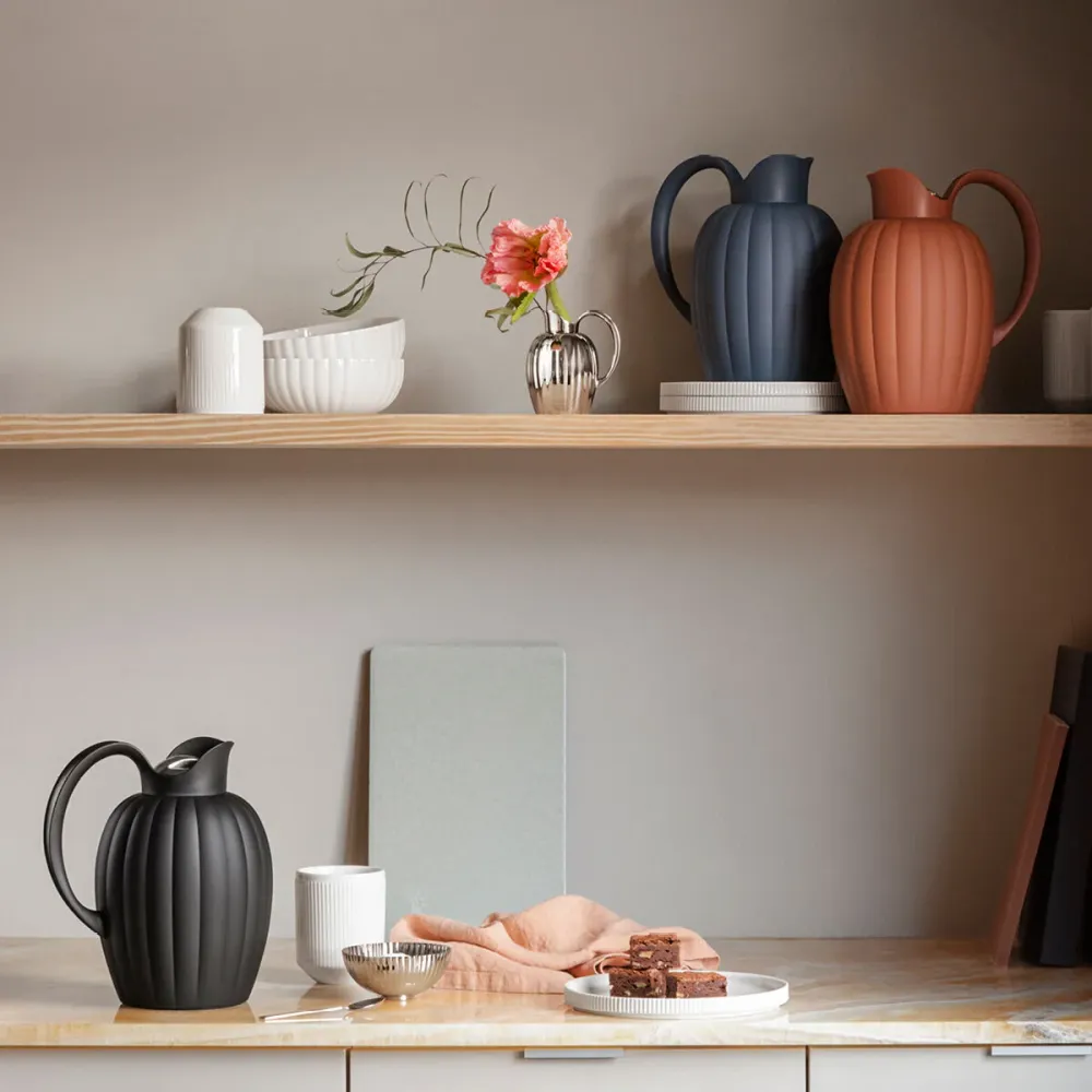 Georg Jensen - Bernadotte - Termokande - 1L - Terracotta