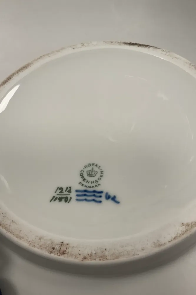 Royal Copenhagen Blå Vifte Stort Terrin med låg No. 11501