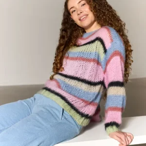 Black Colour - Bcfrey Banded Jumper 1239 - Soft Candy