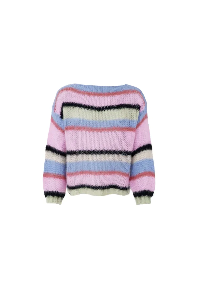 Black Colour - Bcfrey Banded Jumper 1239 - Soft Candy