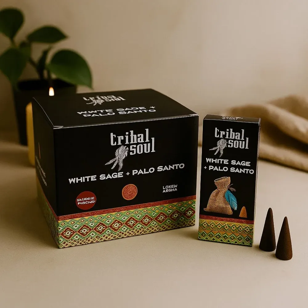 Tilbageflow Røgelseskegler Hvid Salvie Palo Santo