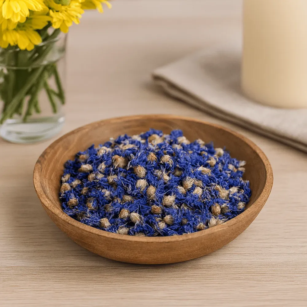 Tørrede blå kornblomster hele blomster 0,5 kg