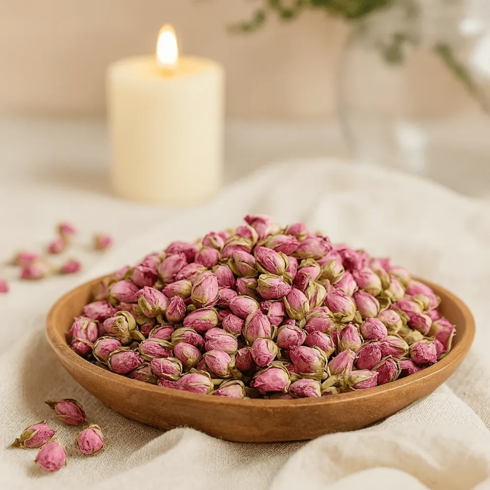 Tørrede lyserøde rosenknopper 0,5 kg