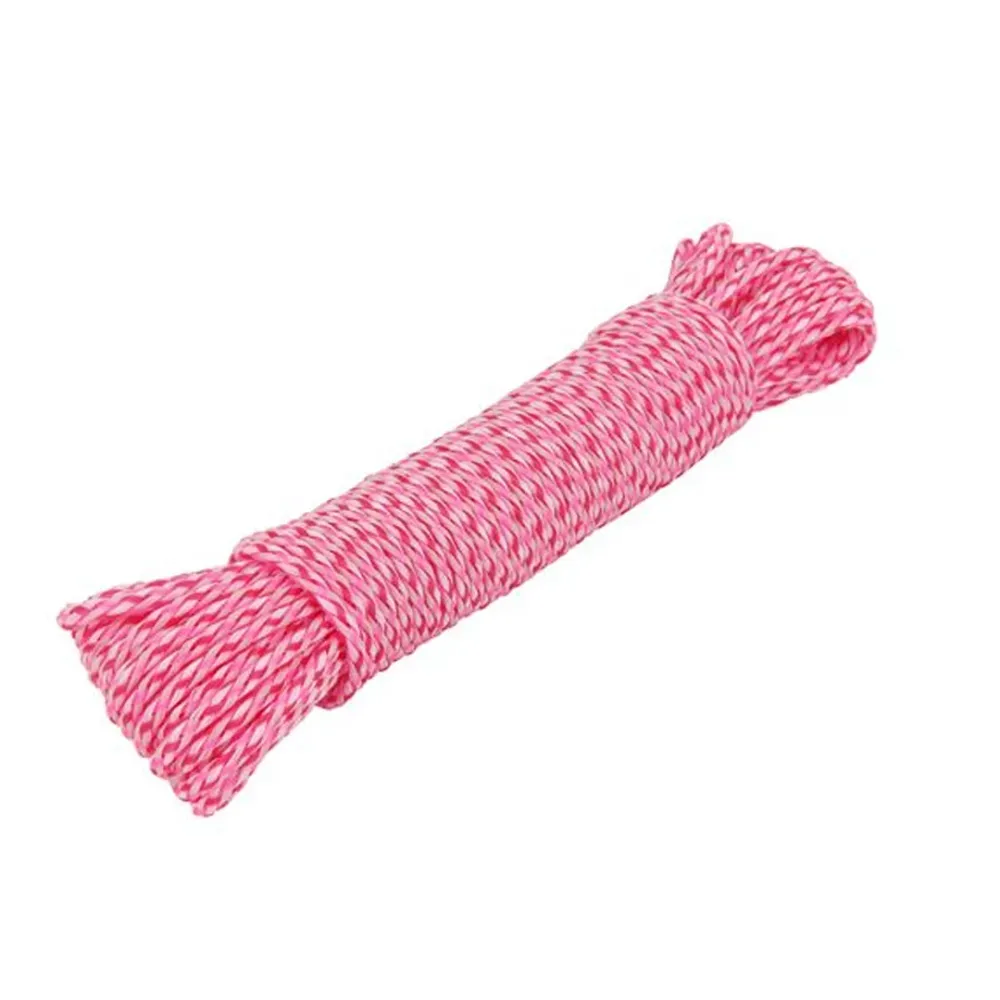 Tørresnor Slidstærk - Rød Hvid Pink - 20 meter