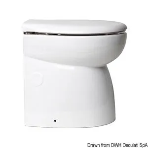 Elektrisk WC porcelænsskål høj 12 V Osculati