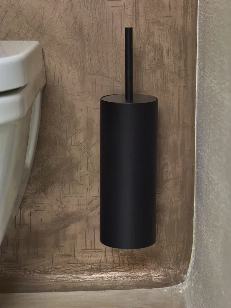 Cyra - Væghængt toiletbørste - Sort
