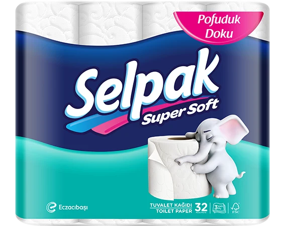 SELPAK SUPER BLØDT TOILETPAPIR 32 RULLER