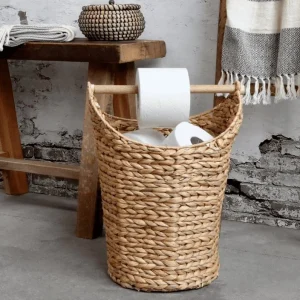 Kurv m. toiletpapirholder – Lys Natur