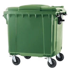 Plast skraldecontainer 1000 Liter - Grøn