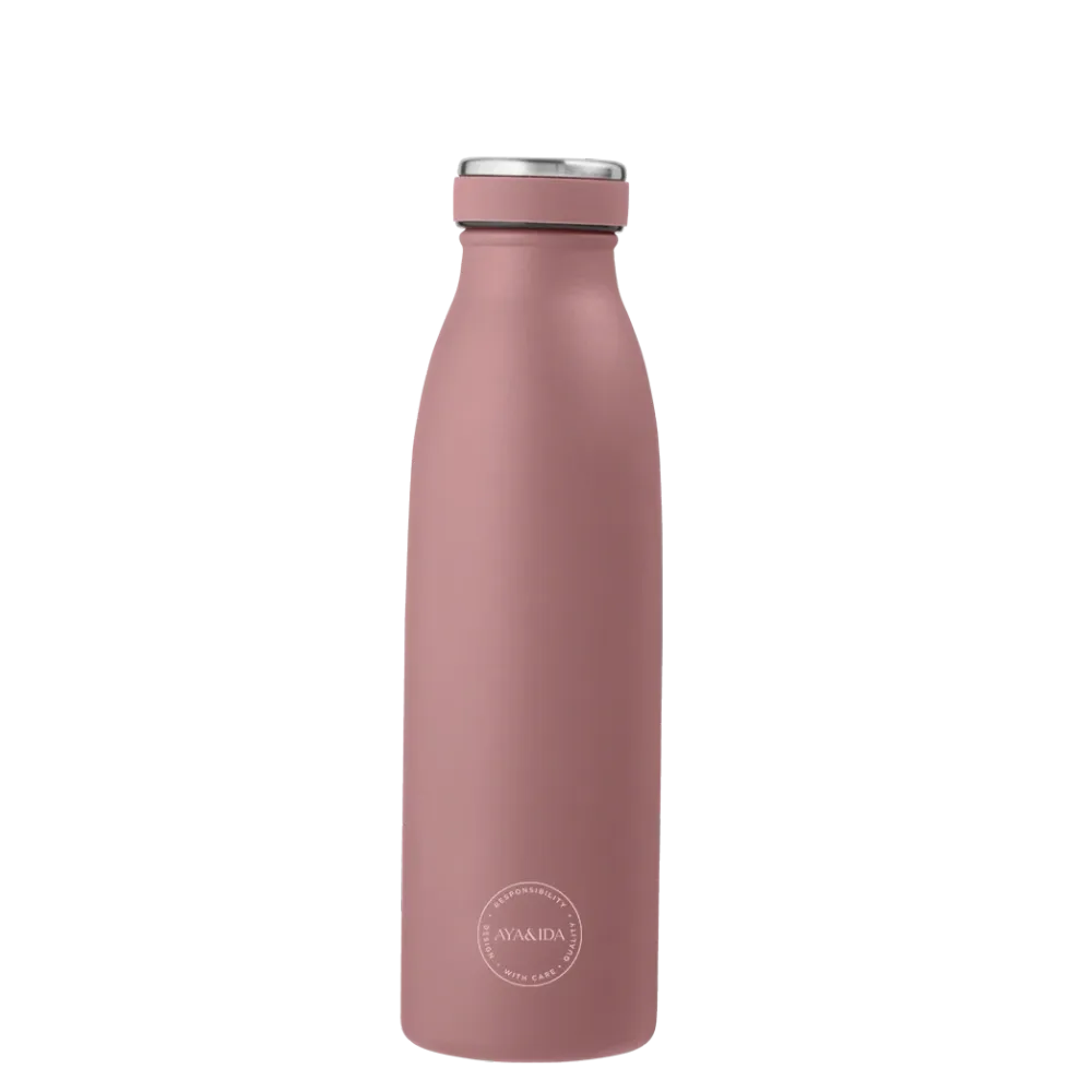 Aya&Ida Drikkeflaske 500 ml - Ash Rose