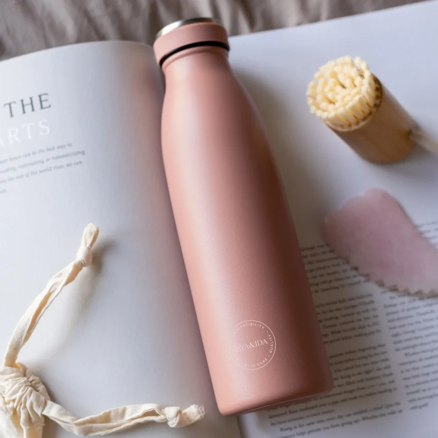 Aya&Ida Drikkeflaske 500 ml - Ash Rose