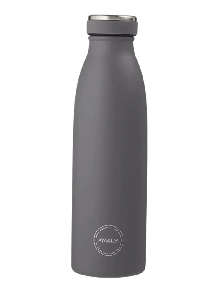AYA&IDA - Drikkeflaske - EBONY GREY - 500 ML