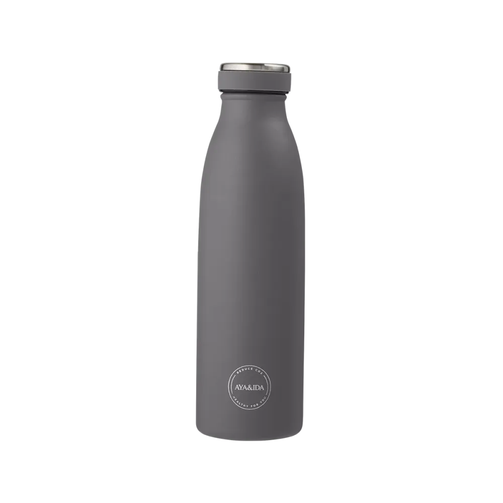 AYA&IDA - Drikkeflaske - EBONY GREY - 500 ML