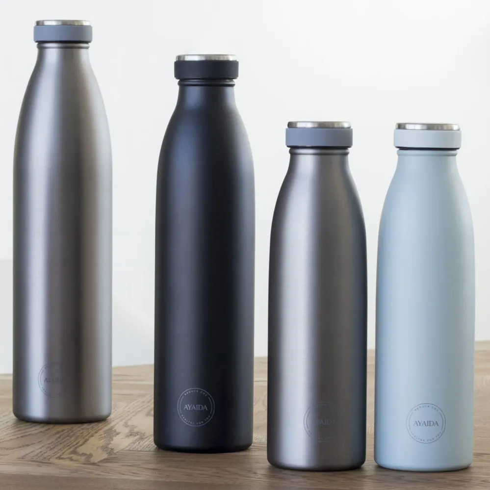 AYA&IDA - Drikkeflaske – Moderne Grey - 1000 ML