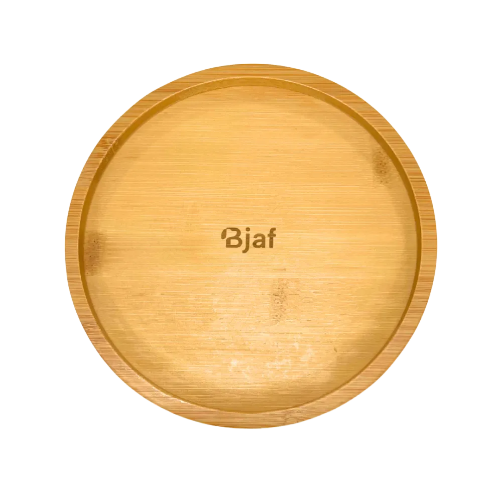 Bjaf - Grøn Freja skålesæt med bambusunderlag, individual