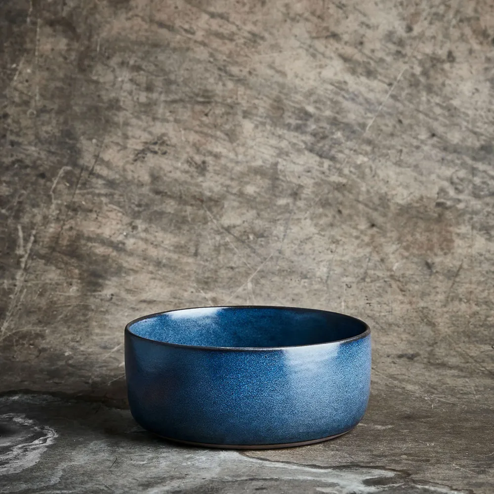 CRUDE skål 19,5 cm midnight blue 1 stk.