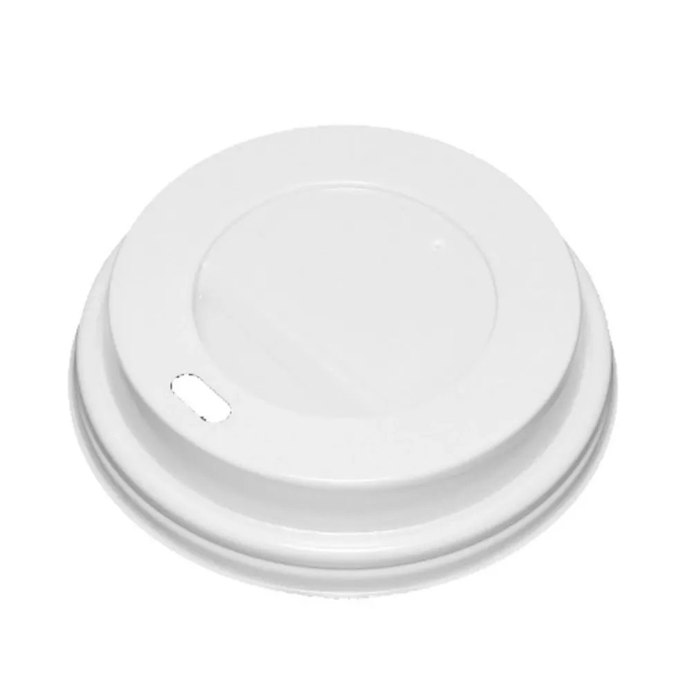 Drikkelåg Plast Ø80xH20mm Til Kaffebæger Alabast Catersource,100 stk/ps
