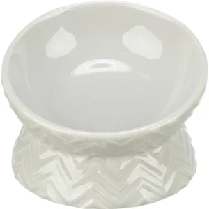 Foldable Trixie Verhoogde Voerbak / Waterbak Keramiek Licht Taupe