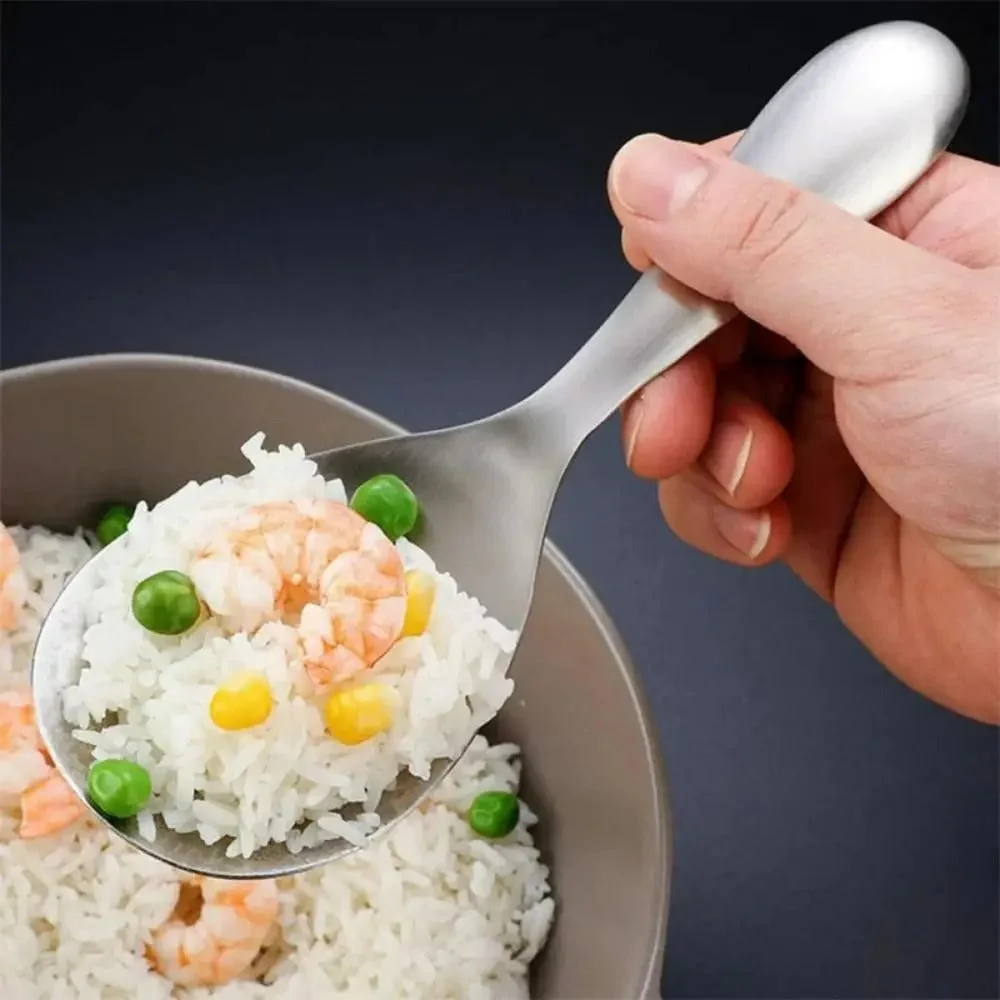 Globetrek° RiceSpoon - Antiklæbende Rustfrit Chromed Ris Serveringsske