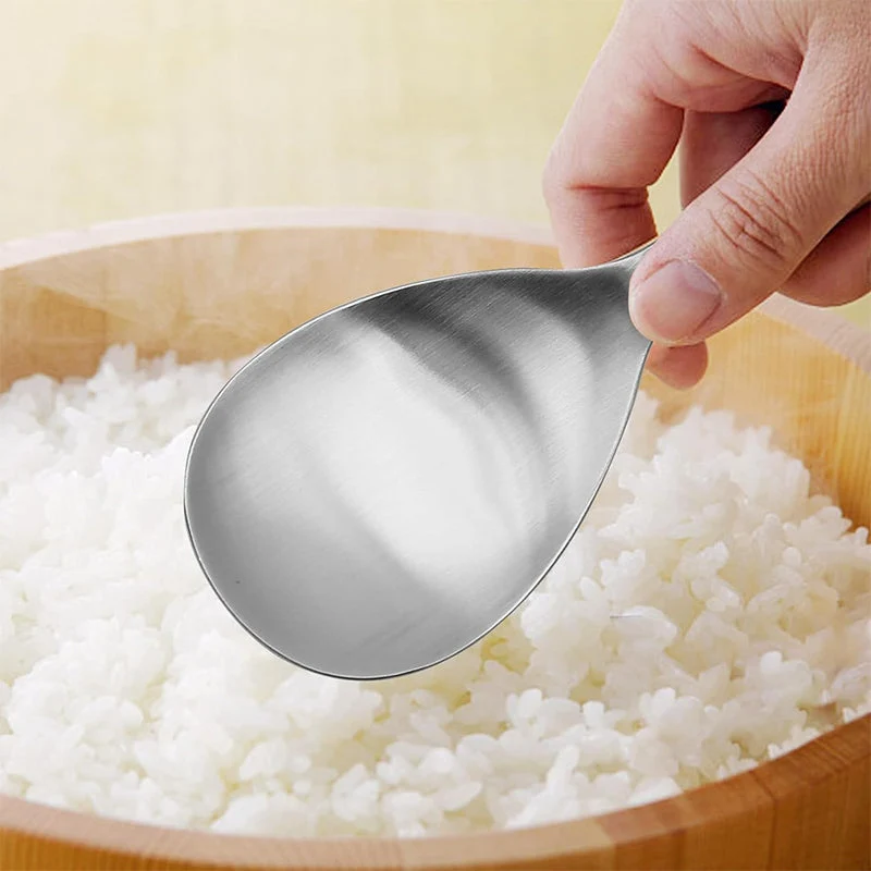 Globetrek° RiceSpoon - Antiklæbende Rustfrit Chromed Ris Serveringsske