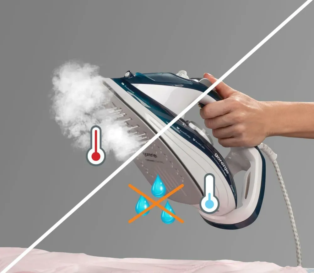 Gorenje STEAMCARE PRO SIH2800TQC Dampstrygejern 2800W Blå Snow