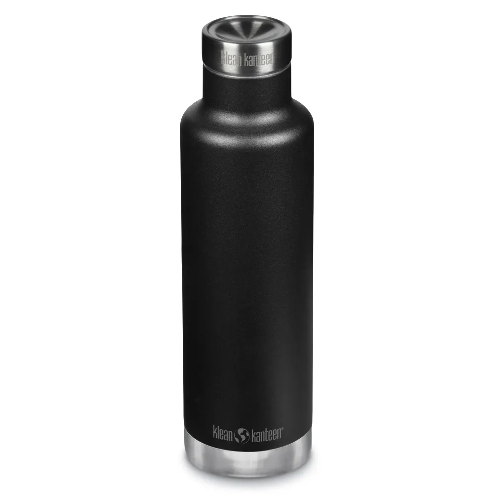 Klean Kanteen - Enduring termoflaske - pour through - 750 ml. - black