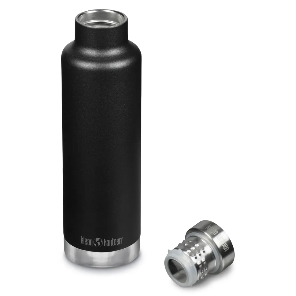 Klean Kanteen - Enduring termoflaske - pour through - 750 ml. - black