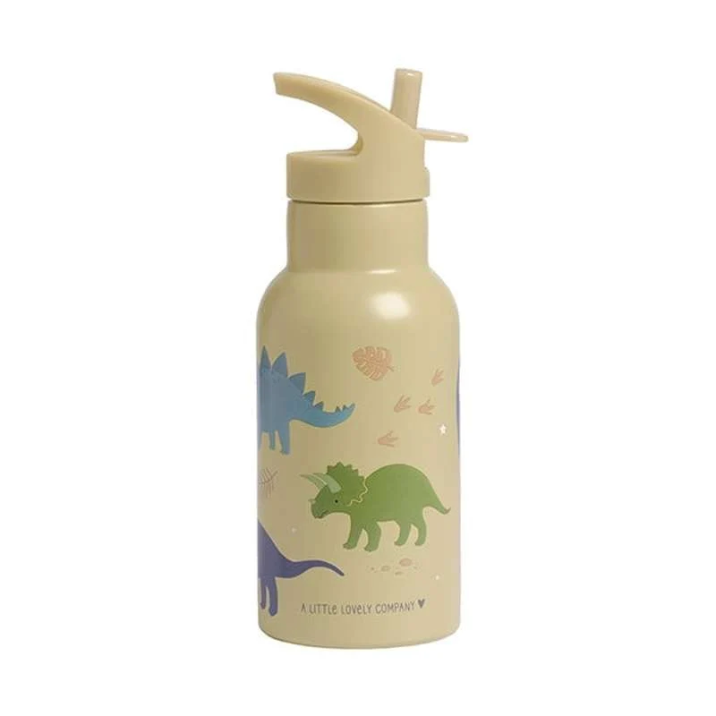 Little Lovely Company Ståldrikkedunk - 350ml - Dinosaur