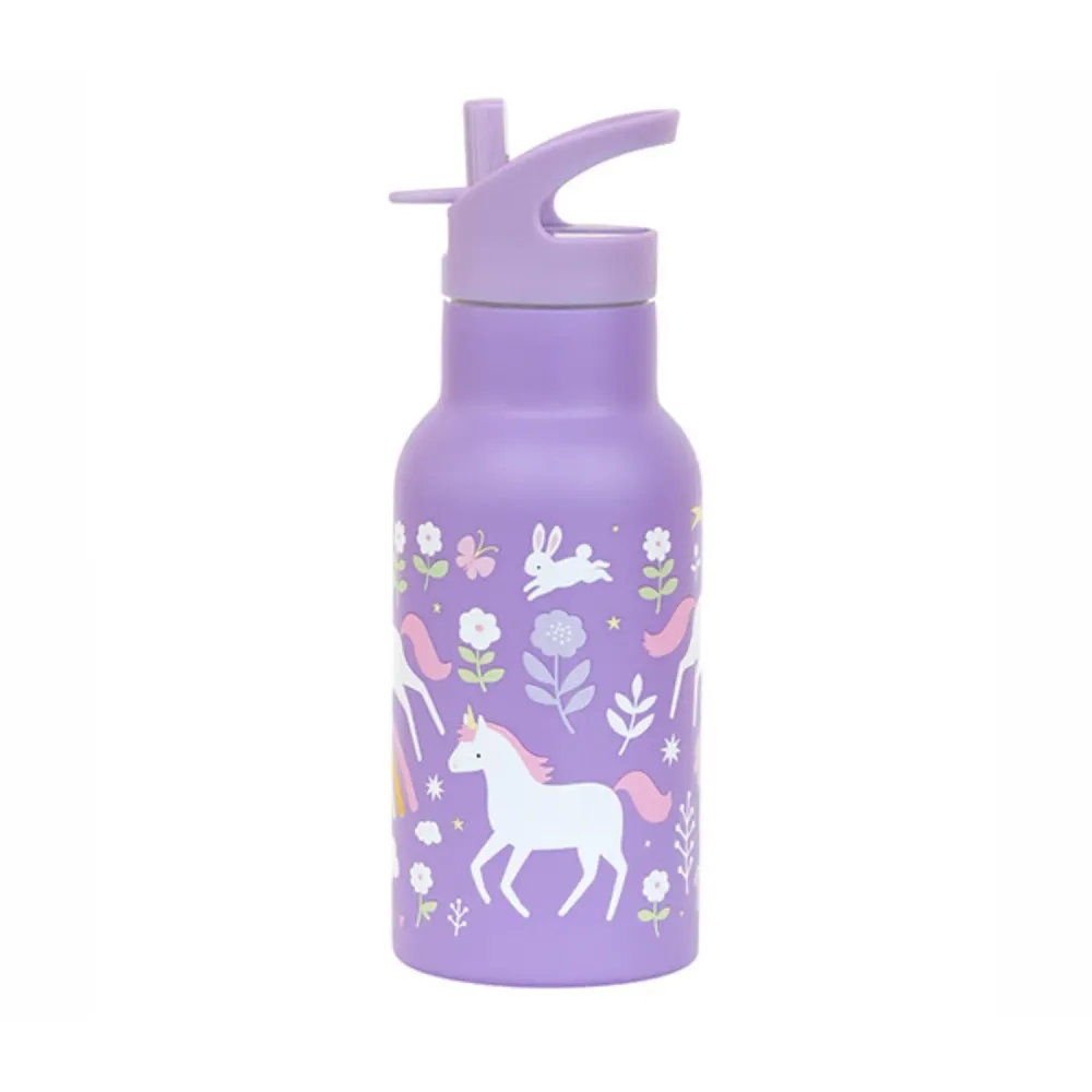 Little Lovely Company Unicorn Dreams Rustfrit Hardened Drikkeflaske