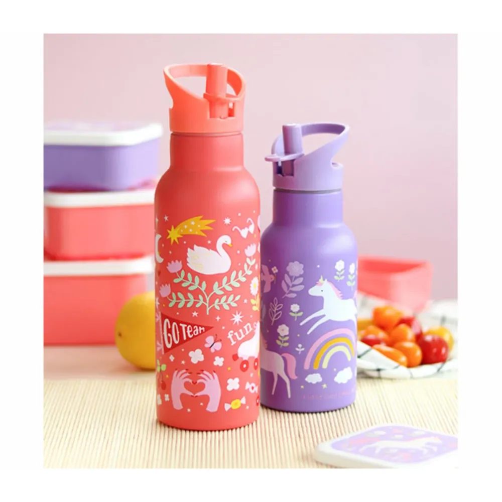 Little Lovely Company Unicorn Dreams Rustfrit Hardened Drikkeflaske