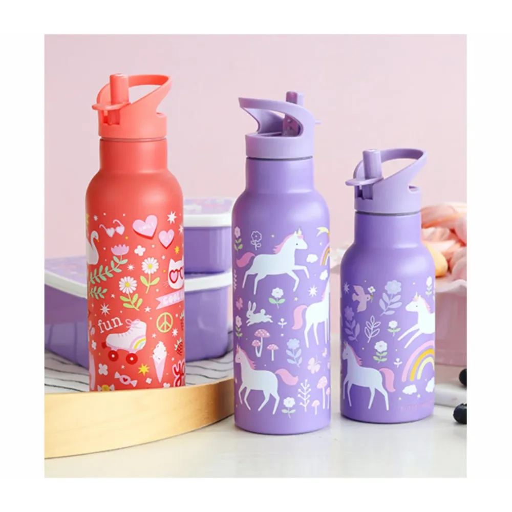 Little Lovely Company Unicorn Dreams Rustfrit Hardened Drikkeflaske