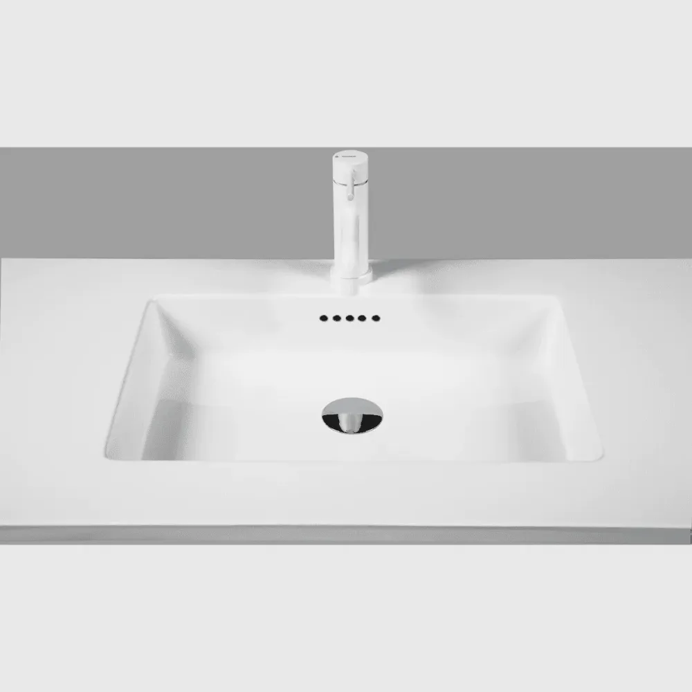 Marmorline Colombo vask (48-30) med overløb - bordplade dybde 48cm 62x48