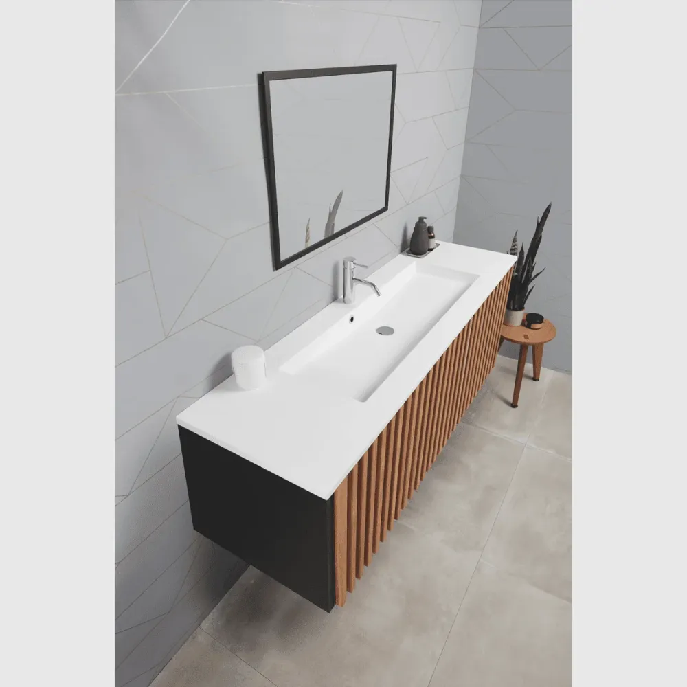 Marmorline Colombo vask (48-30) med overløb - bordplade dybde 48cm 62x48